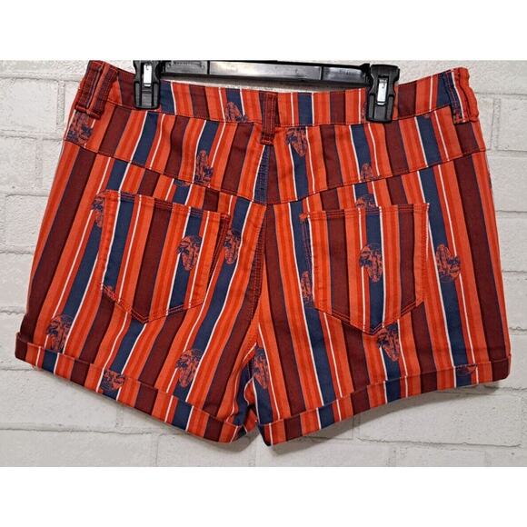 Star Wars Her Universe Juniors 15 Shorts Millennium Falcon Orange Blue Striped - Picture 3 of 5